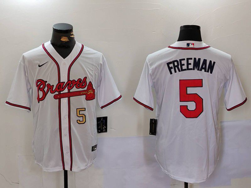 Men Atlanta Braves #5 Freeman White Game 2024 Nike MLB Jersey style 4->atlanta braves->MLB Jersey